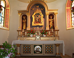 Das Bergkircherl „Maria Hilf“ in Lam