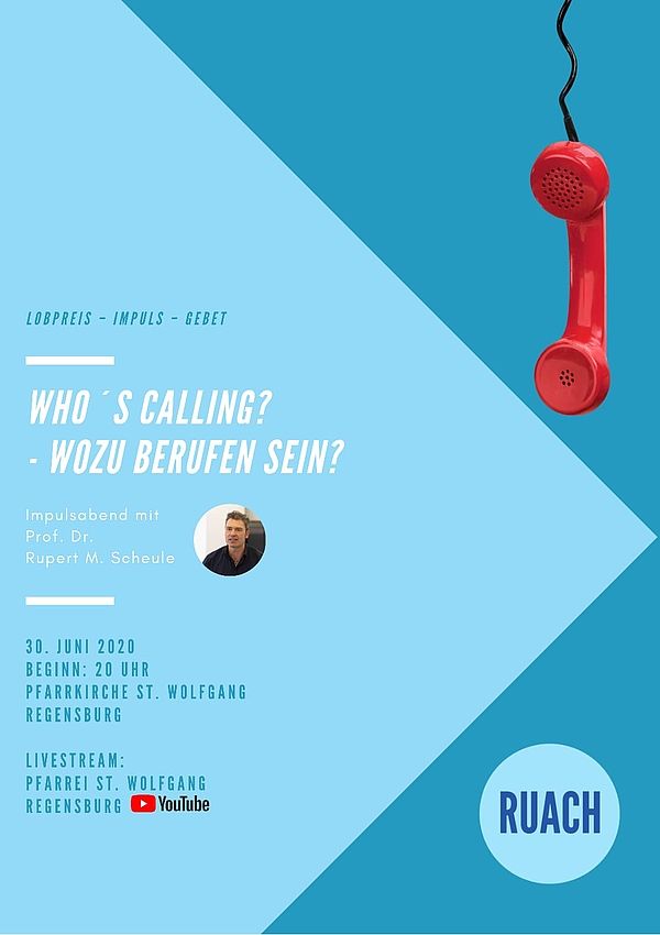„Who's calling“-Plakat von RUACH