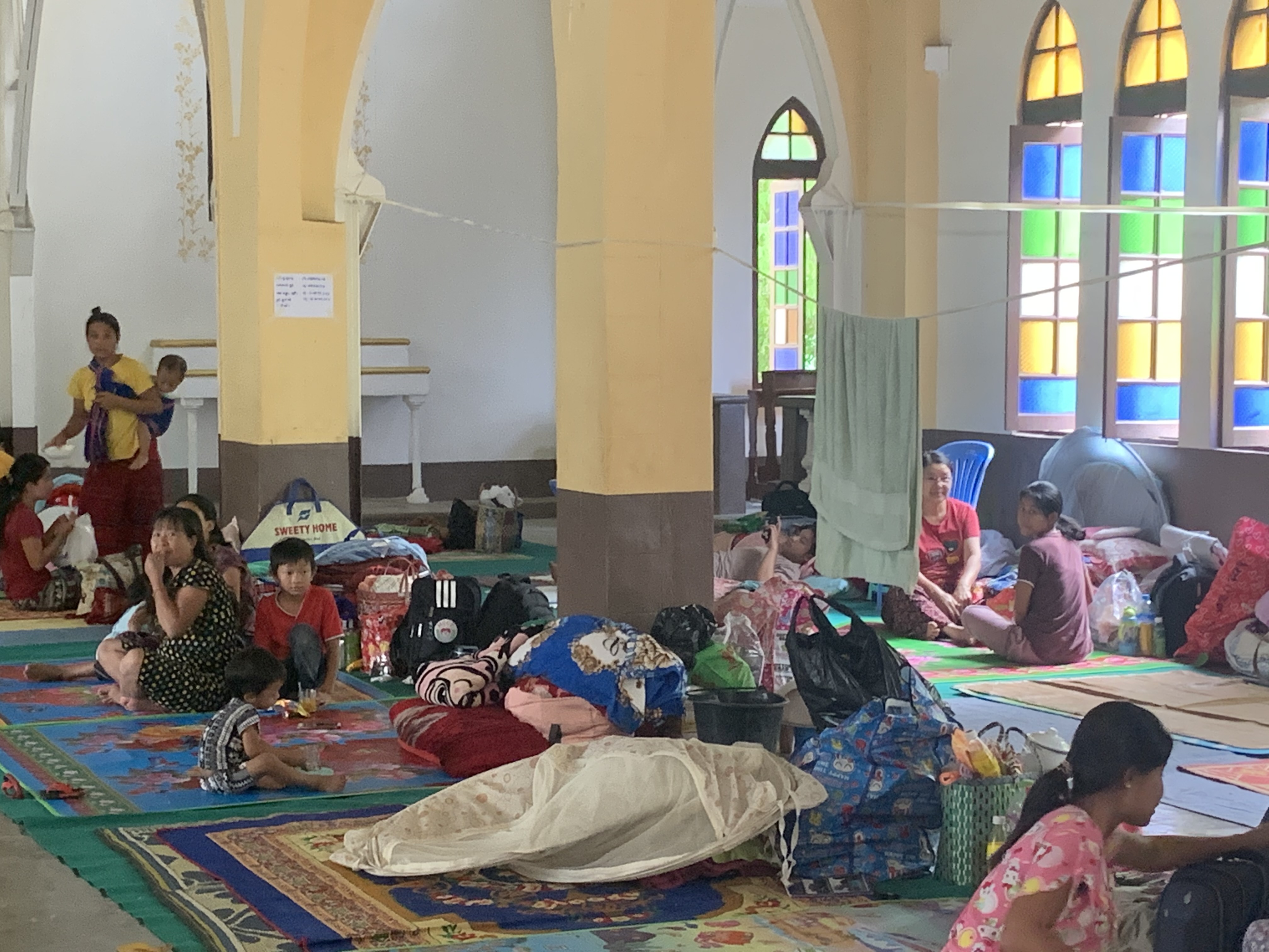 Zu Beginn dieses Jahres hatten Flüchtlinge auch in der Kathedrale von Loikaw Zuflucht gefunden. 
