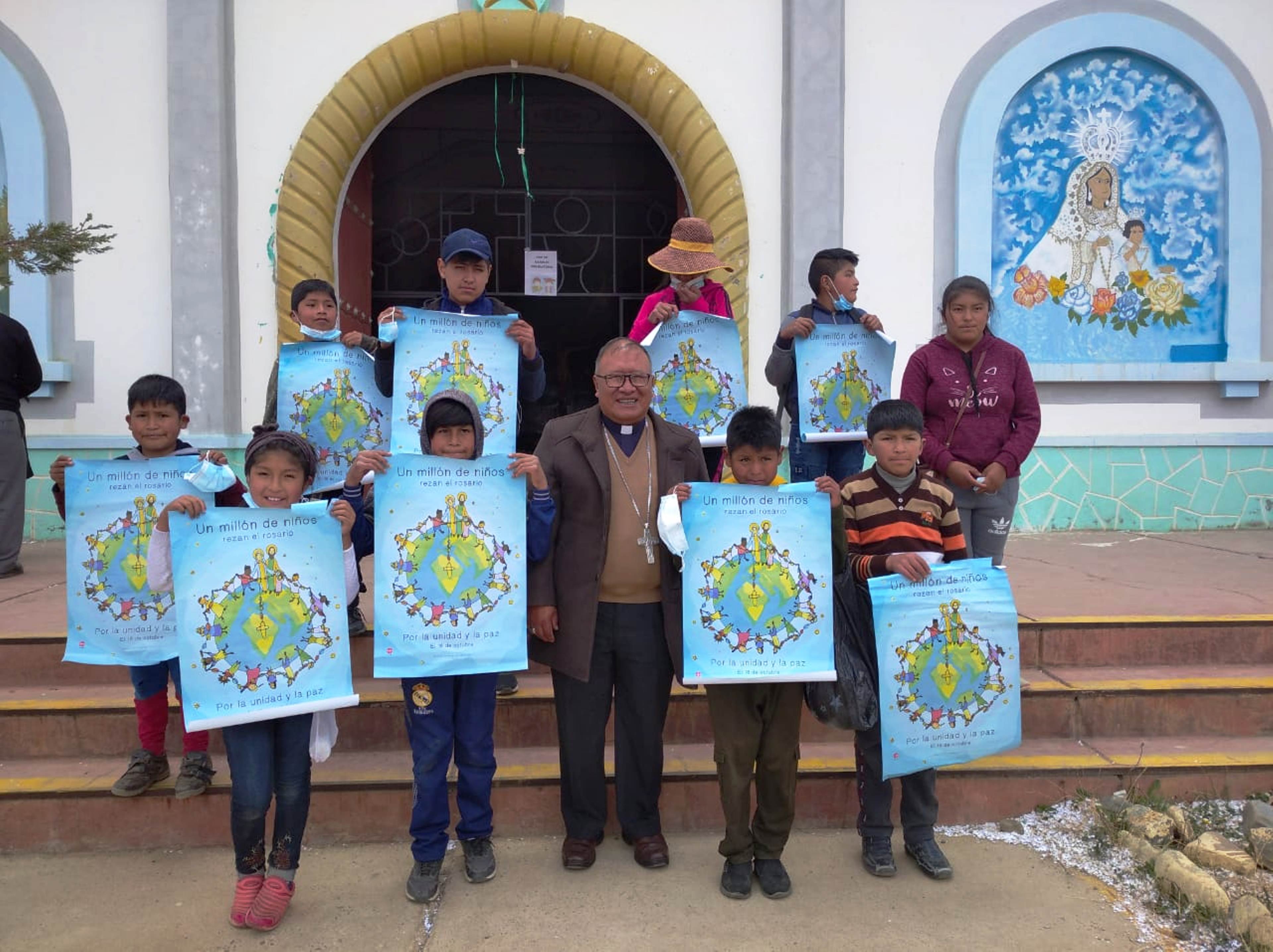 Teilnehmer der Gebetsaktion 2021 in Bolivien. © Kirche in Not