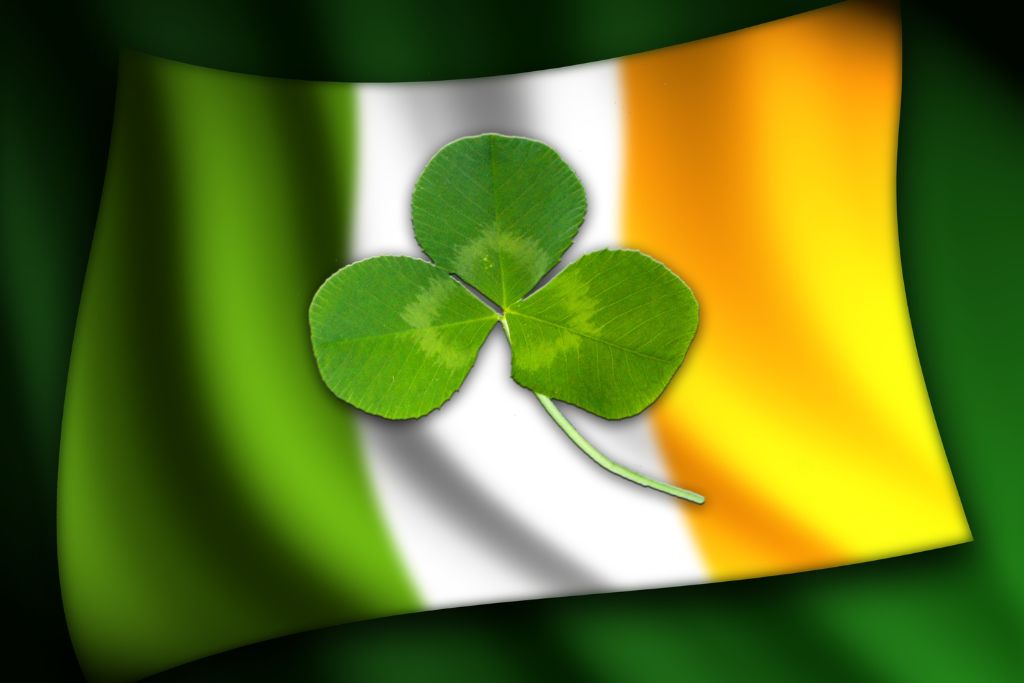 Nationalsymbold Irlands: dreiblättriges Kleeblatt