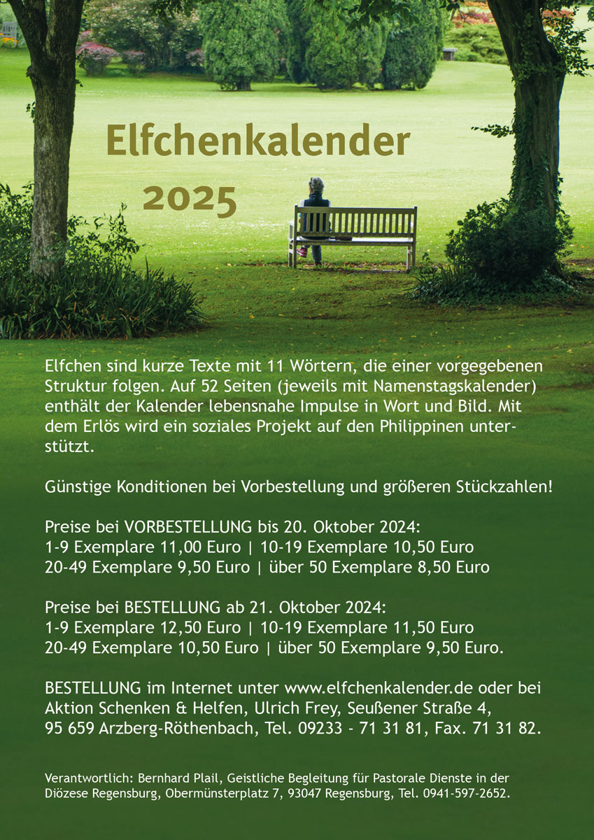 Elfchenkalender 2024 Flyer