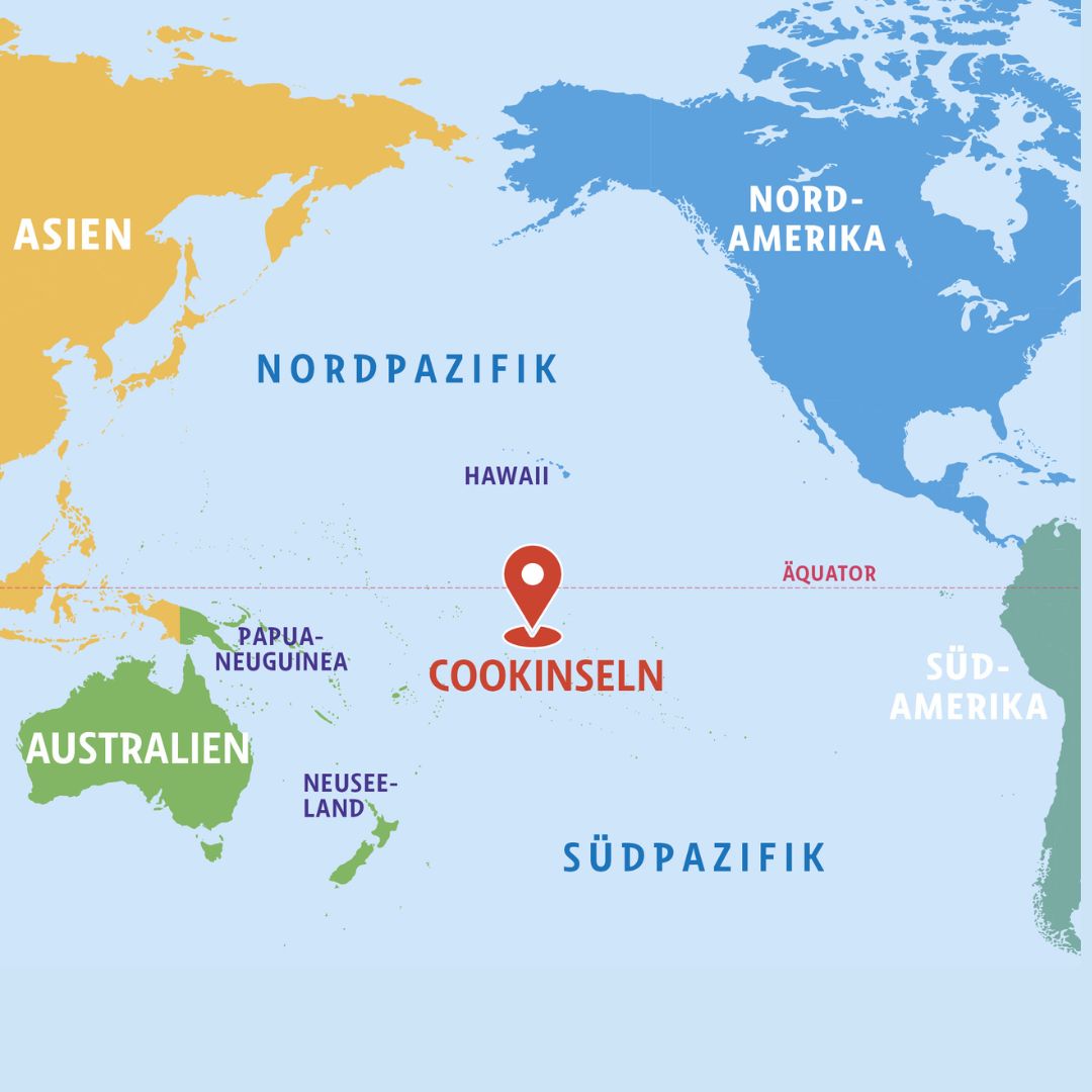Karte des Pazifiks