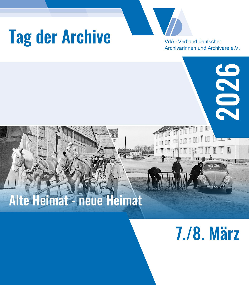 Plakat des VdA zum Tag der Archive 2026