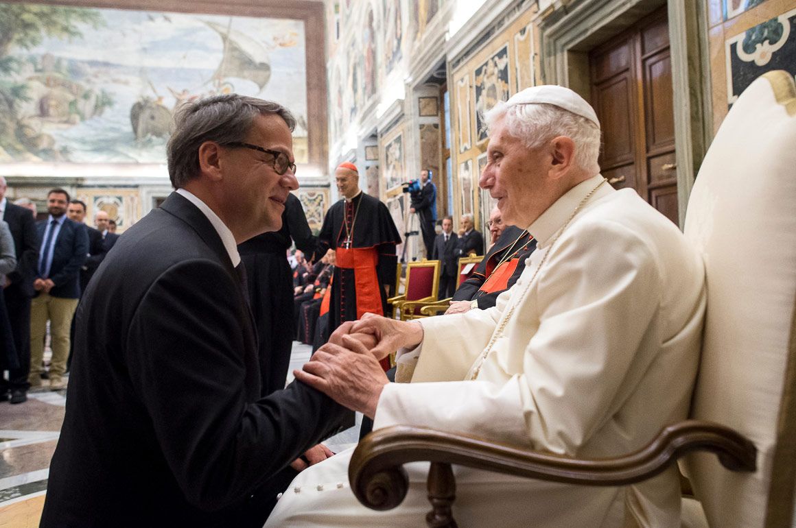 Dr. Christian Schaller bei Papst Benedikt XVI.