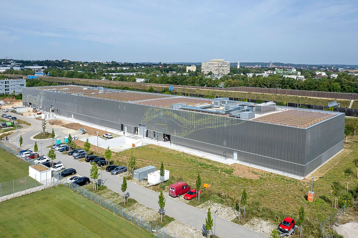 Das Depot- und Magazingebäude für die Museen der Stadt, das Stadtarchiv, die Kunstsammlungen des Bistums Regensburg und für das Bischöfliche Zentralarchiv ist auf diesem Foto zu sehen.