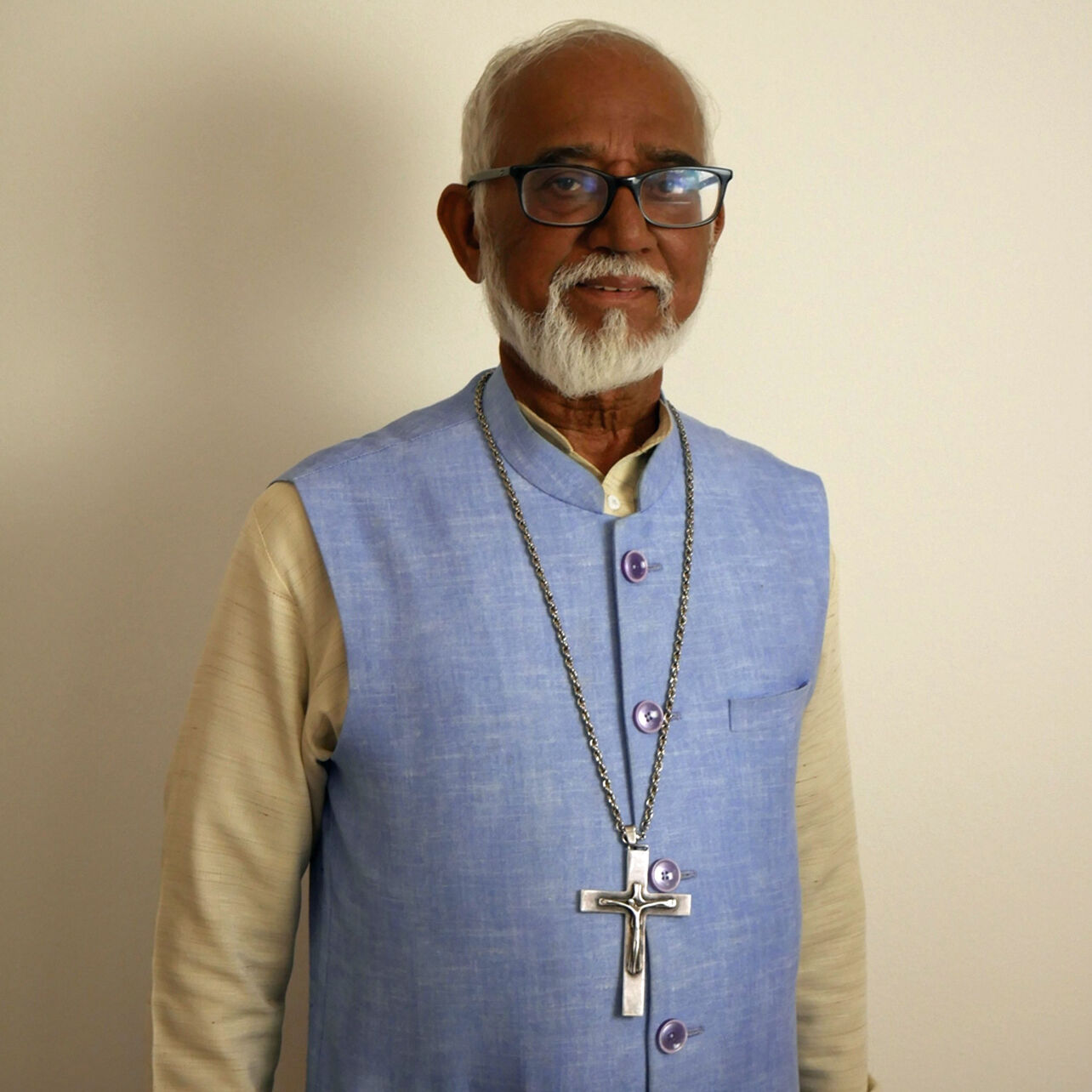 Portrait von Salvadore Lobo, emeritierter Bischof von Baruipur/Indien