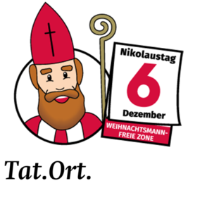 Grafik mit einem Nikolaus